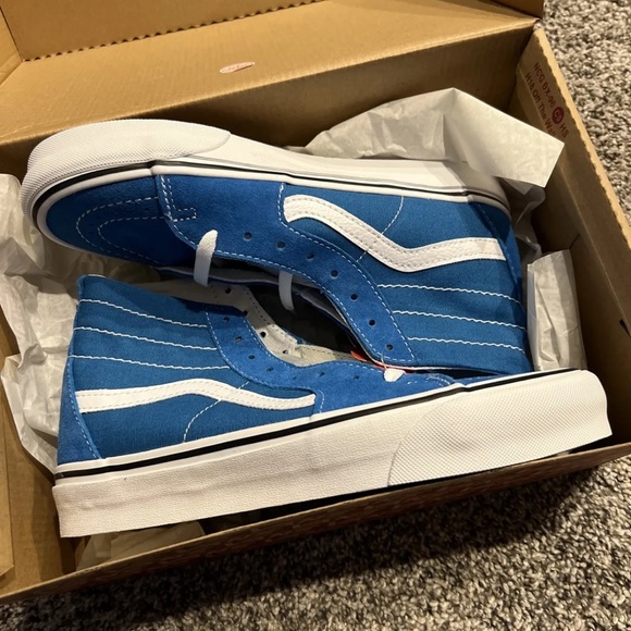 Vans sk8 hi tapered in blue. Womens 8/ men’s 6.5 - Picture 4 of 7